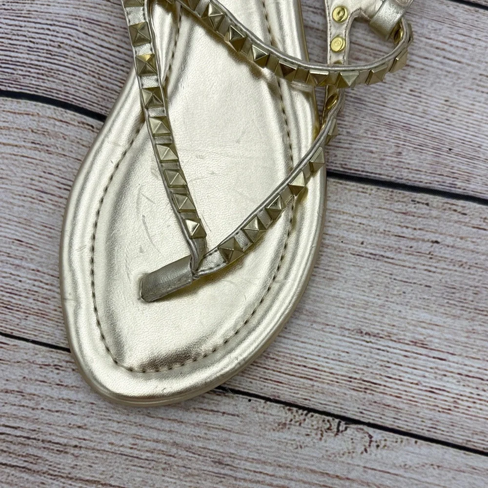 Marc Fisher Metallic Gold Sandals - Picture 4 of 7